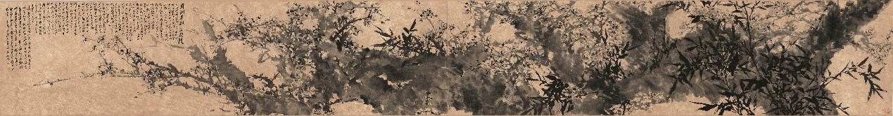 <h2>月到中秋写南枝</h2><p>作者：王伟平</p><p>创作年代：2024年</p><p>规格：358cmx47cm</p><p>品类：中国画</p>